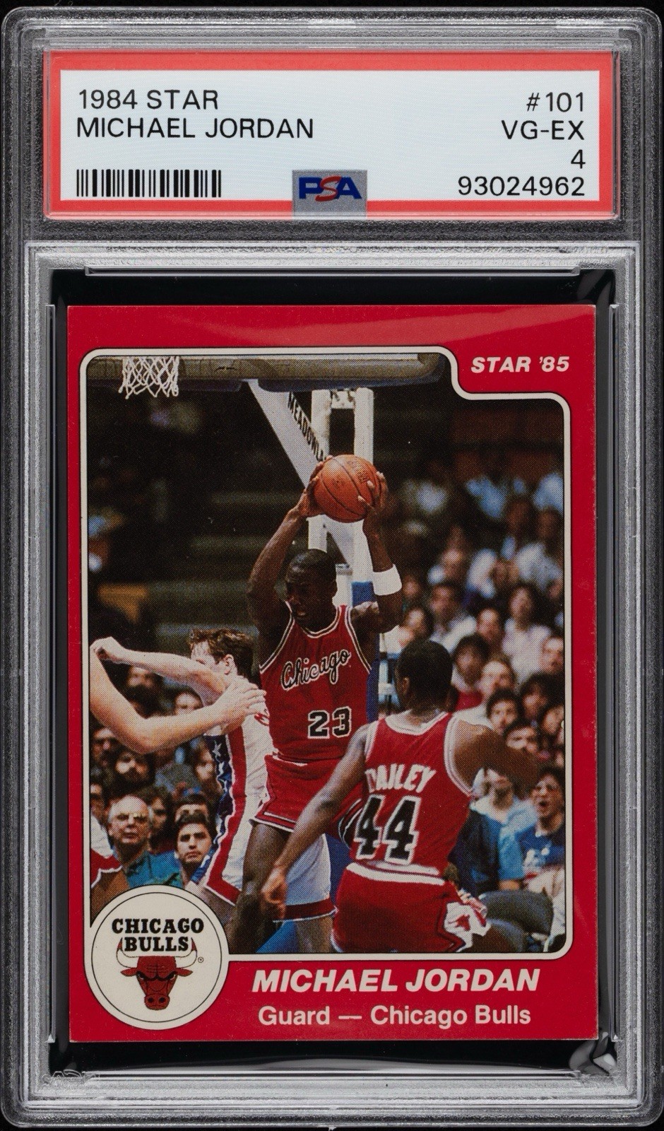 1984 Star #101 Michael Jordan Rookie Card PSA 4 VG-EX