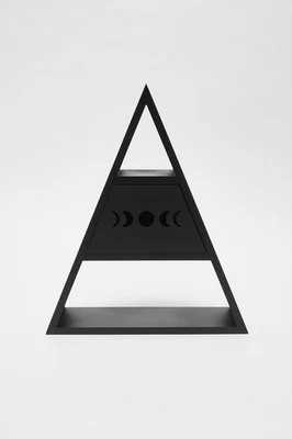 KILLSTAR Regal - Pyramid | Kleines Gothic Deko Regal mit Mond Design - Bild 1 von 4