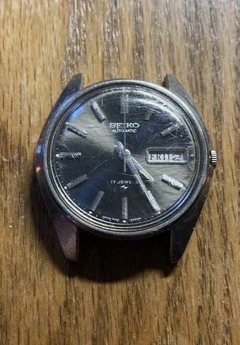 Seiko Automatic 17J 7006-8007 Stainless Steel Running Condition