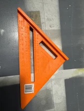 JOHNSON RAS-70B -  7" ORANGE PLASTIC RAFTER SQUARE - CARPENTERS ANGLE - NEW