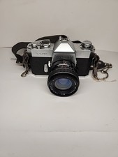 YASHICA TL SUPER FILM SLR 35mm CAMERA w/CASE 1:17 50mm LENS VINTAGE PHOTOGRAPHY