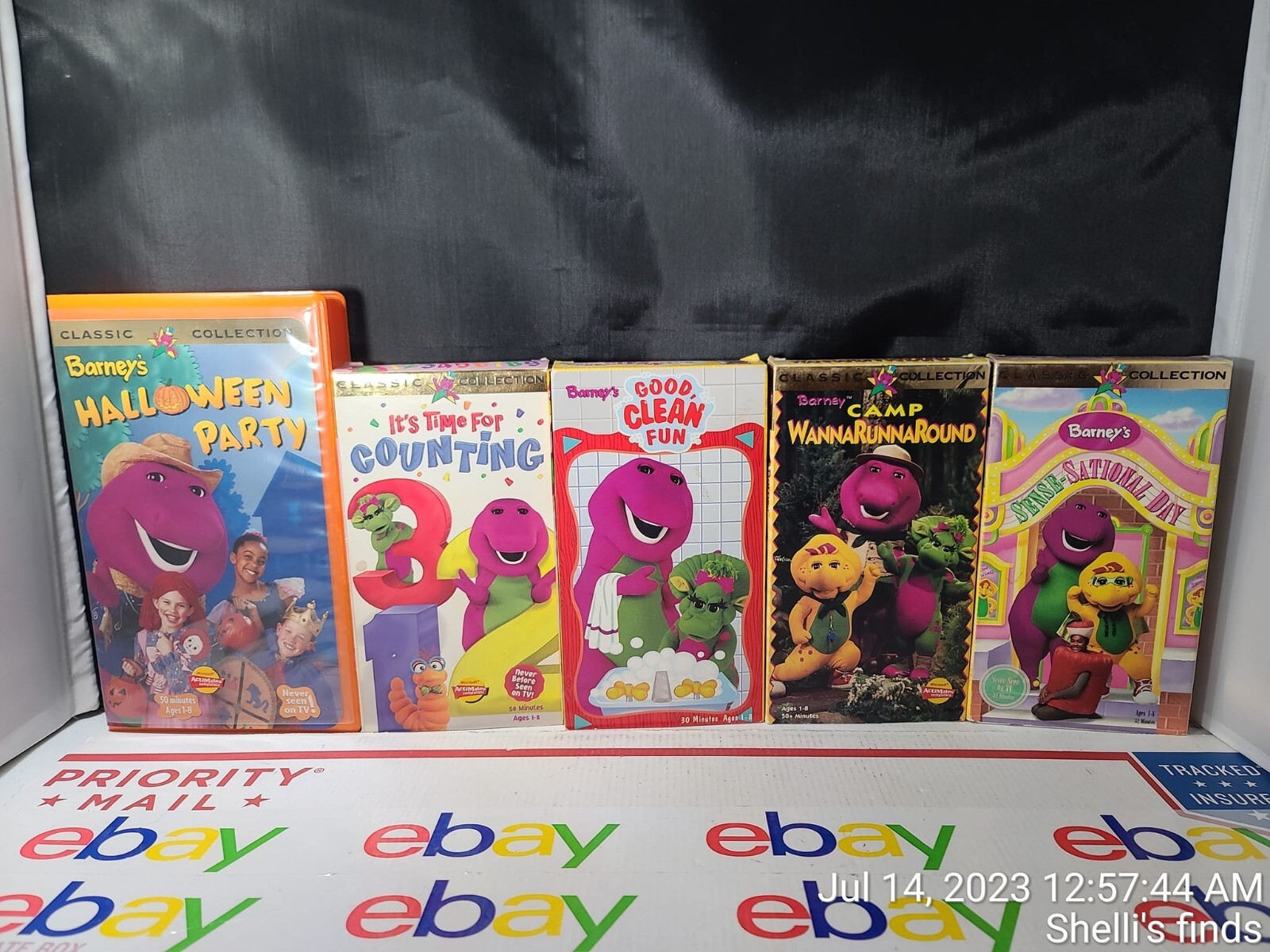 Vintage Barney the Purple Dinosaur VHS Tapes Grelly USA