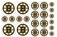 22 NHL Hockey Team Logo Stickers -Vinyl/Paper and Size Options - Free Shipping