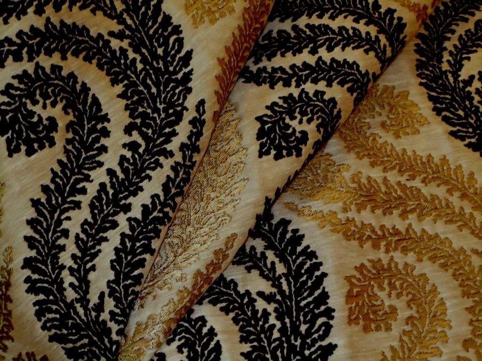 6.625 yards Willoughby Upholstery in Onyx Mid Century Modern Style Fabric - Image 2 of 4