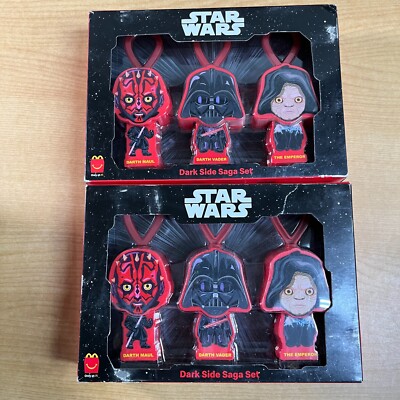 2019 McDonalds STAR WARS Rise of Skywalker Toys DARK SIDE SAGA x2 Set