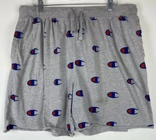 Champion Shorts Mens 2XL Big C Logo Spellout Script Gym Basketball