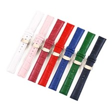 Sangle Montre Ceinture Bordeaux Rouge bianco12-13-14-15-16-17-18-19-20-21-22mm