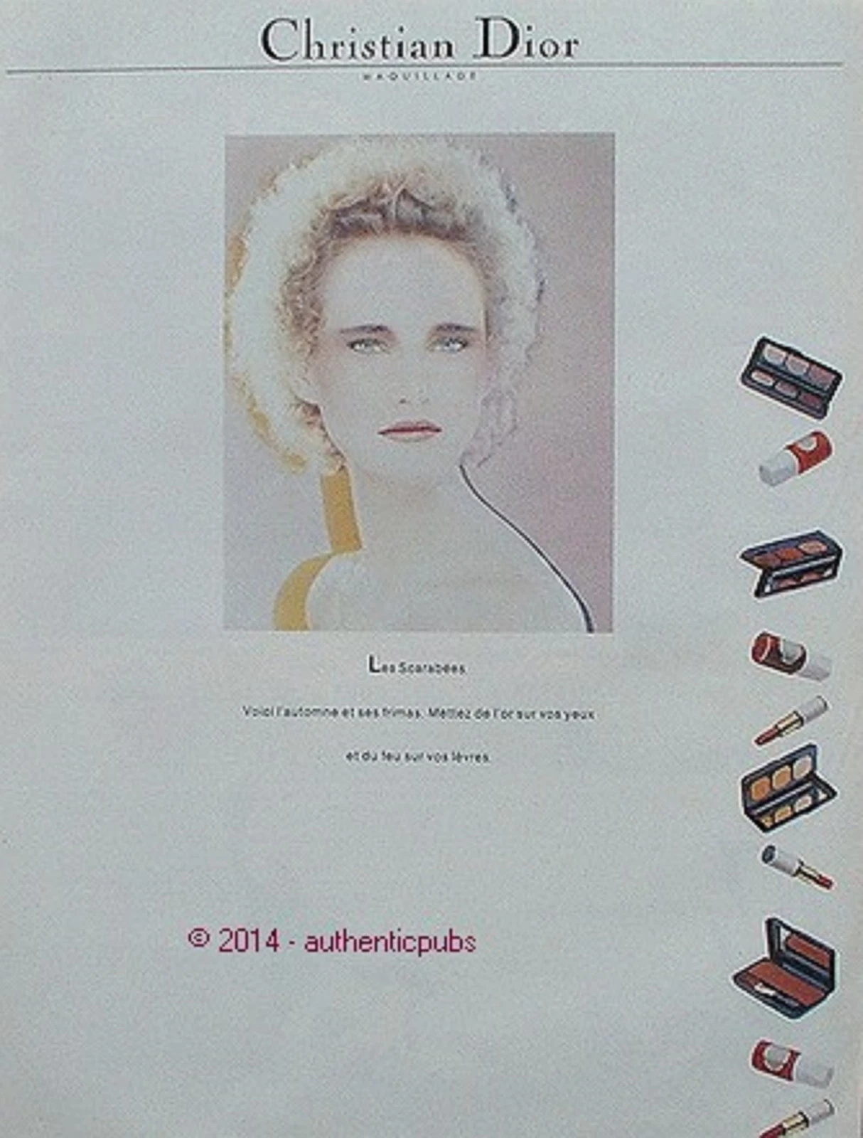PUBLICITE DIOR CHRISTIAN DIOR DE 1982 FRENCH AD PUB VINTAGE COULEUR PERFUME