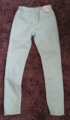 MÄDCHEN HÜBSCHE AQUA SKINNY DENIM JEANS NEU MIT ETIKETT 11 JAHRE NEU GESCHENK MATALAN