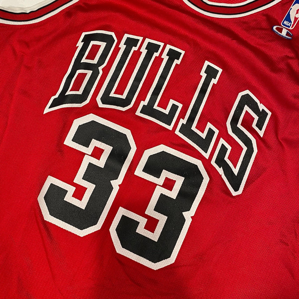 VINTAGE Scotty Pippin Champion 33 Chicago Bulls NBA Jersey