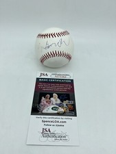 TOM BROKAW HAND SIGNED AUTOGRAPH BASEBALL WITH JSA COA NBC NEWS LEGEND