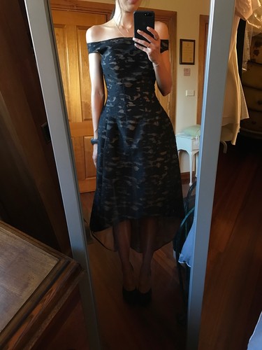 CARLA ZAMPATTI BLACK DRESS SIZE 4 RRP 