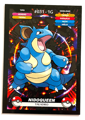 2025 POKEMON KANTO CREALASER TCG Card #031 NIDOQUEEN Peru Edition