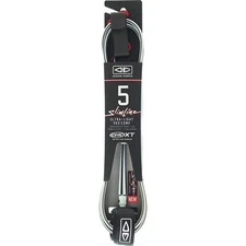 Ocean and Earth Slimline Lightweight Comp One-XT Surfboard Leash - 5' White