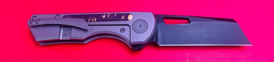 BRIAN BROWN KNIVE YEAGER-M v2 FLIPPER EXCLUSIVE BLACK BLADE W CUSTOM SCALE - Image 4 of 4