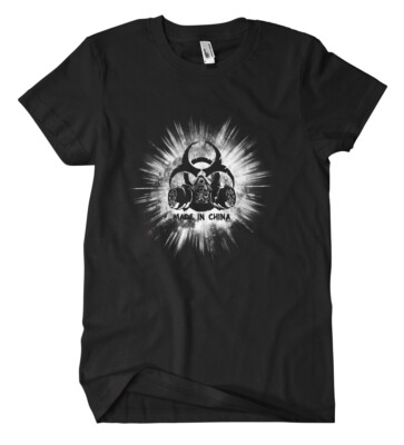 Made in China M1 T-Shirt Fun Horror Zombie Verschwörung Survival C19 Corona