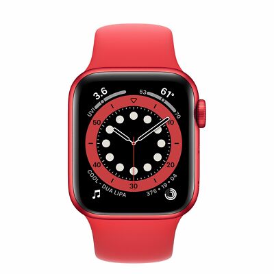 Apple Watch Series 6 44mm PRODUCT(RED) Aluminum Red Sport Band GPS 