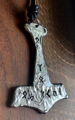 Anhänger H2 Thors Hammer Odin Götter Unikat Mjölnir Wikinger Unikat J 2.22 Tyr 