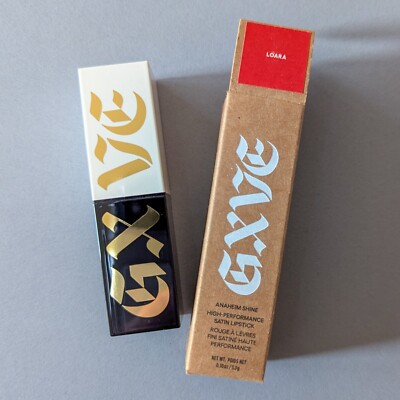 GXVE Anaheim Shine High-Performance Satin Lipstick - Loara - Full Size .10oz/3g