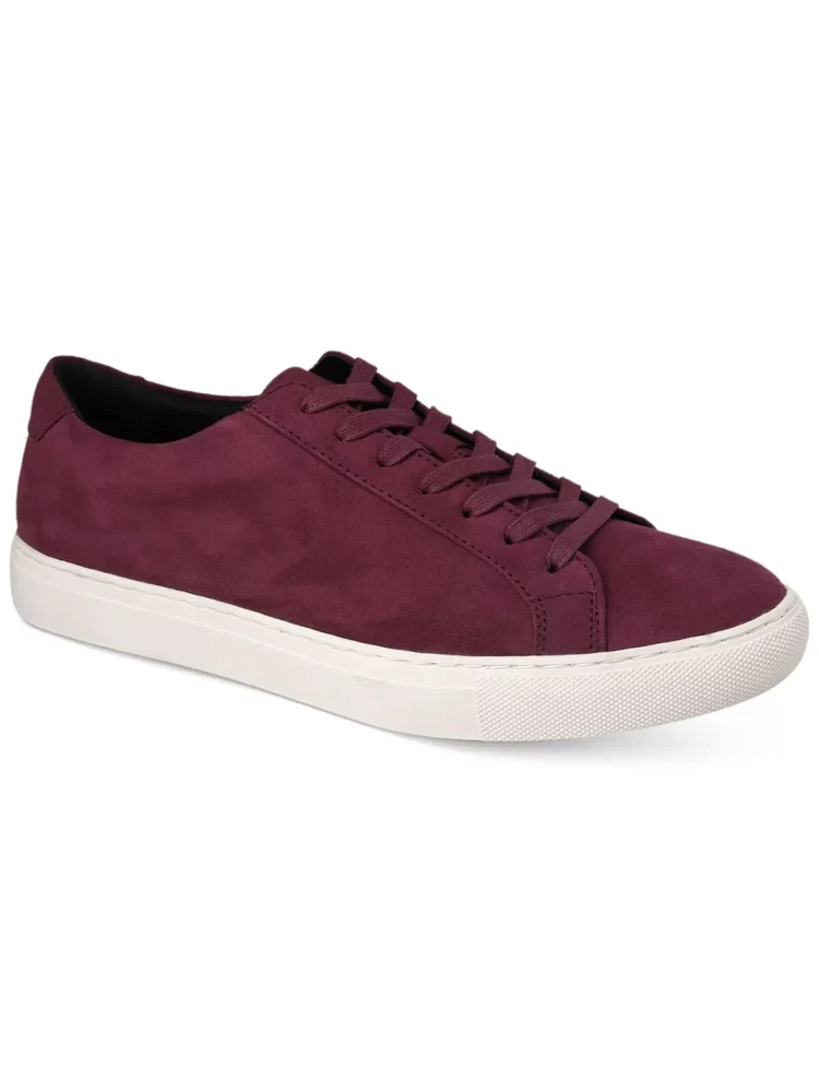 ALFANI Mens Grayson Size 9 Burgundy Round Toe Athletic Sneakers Shoes