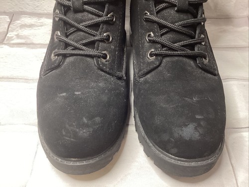Lugz Size 6.5 Womens Convoy Fur Black Oxford Boots Shoes - Picture 3 of 8