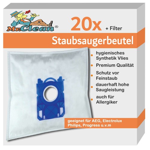 20 Sacchetti Per Aspirapolvere Compatibili AEG PowerForce APF6130 | Con 2 Filtri Motore - 2