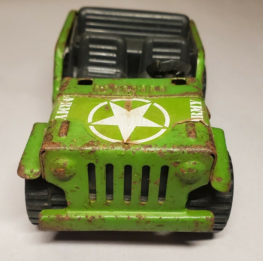 Vintage 1980's BUDDY L Army Jeep HQ 4928 STEEL FRAME Army Vintage 1980's BUDDY L Army Jeep HQ 4928 STEEL FRAME Army