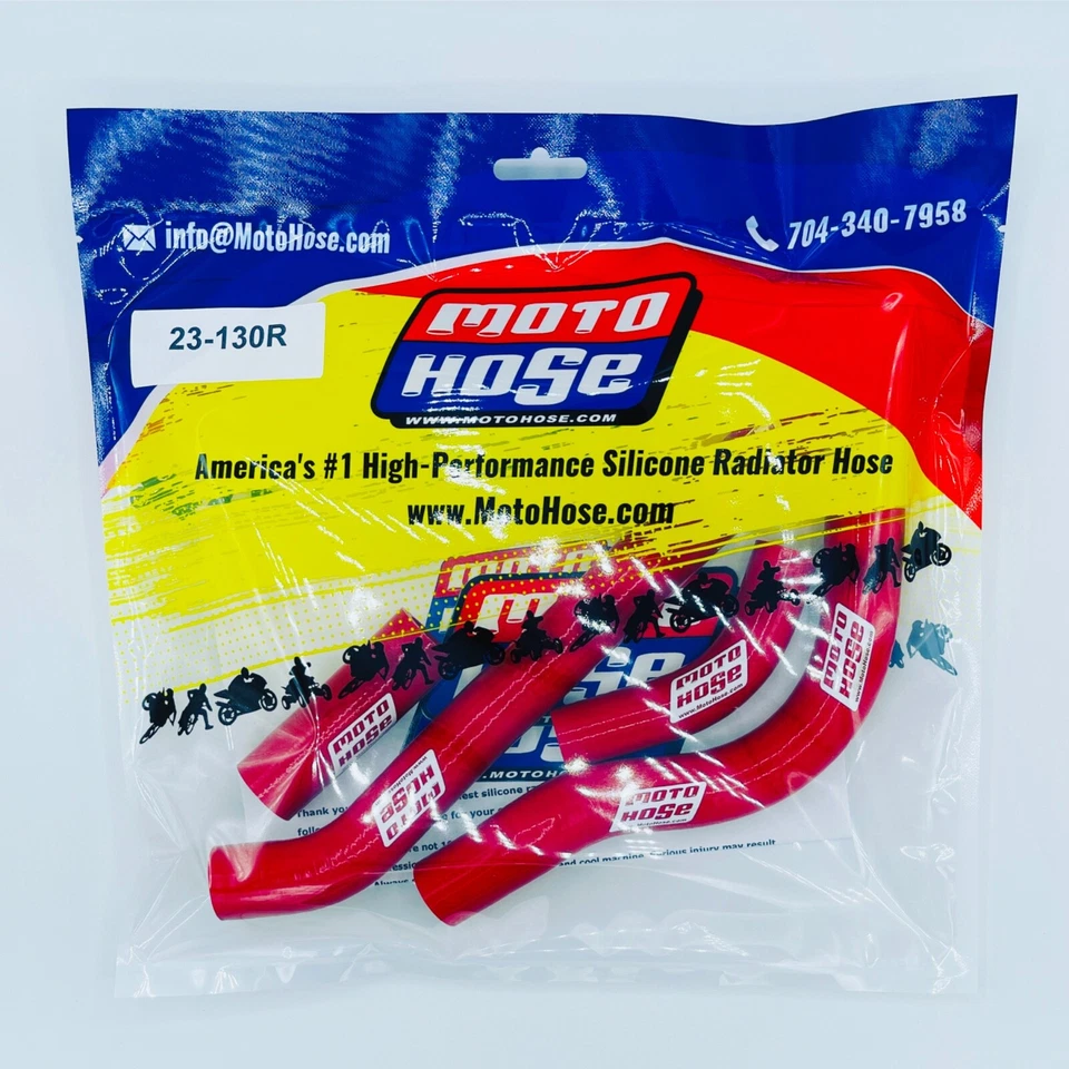 MANGUERA RADIADOR SILICONA HONDA CRF250R CRF250RX 2022 2023 2024 2025 23-130R ROJO Foto 2 de 4