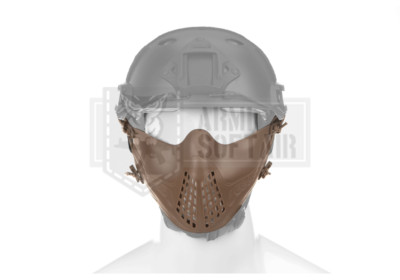 INVADER GEAR TACTICAL PROTECTION Mk.II Lightweight Half Face Mask TAN CB AIRSOFT