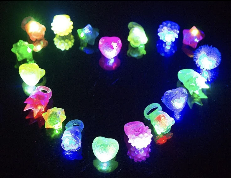 Paquete De 100 Luces LED Para Dedos, Anillos De Luz Intermitente Para Fiestas A Granel Suministros Para Fiestas Que Brillan En La Oscuridad Para Ninos Y Adultos Xemadio Wmzl 518 Paquete De 100 Luces LED Para Dedos, Anillos De Luz Intermitente Para Fiestas A Granel Suministros Para Fiestas Que Brillan En La Oscuridad Para Ninos Y Adultos Xemadio Wmzl 518