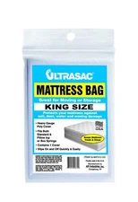 King Size Waterproof Mattress Cover, 2 Mil (eq), 88” x 96”, Clear, 1 Count