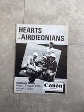Hearts V Airdrieonians Friendly 1990