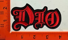 DIO Patch Embroidered Iron-On Heavy Metal Rock Band Logo Badge