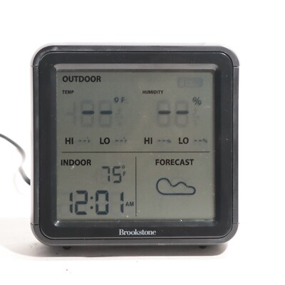 Brookstone Wireless Weather Forecaster w/Color Changing Beacon - NO SENSOR