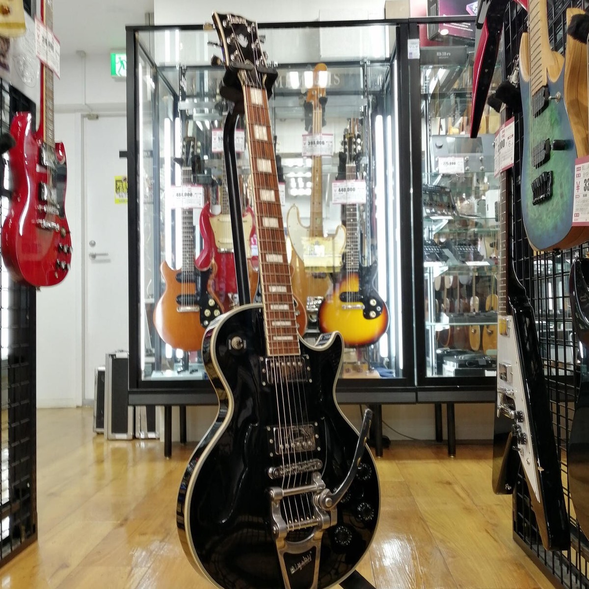 希少モデル★Burny BLC-90 レスポールカスタム　セミホロウ　ビグズビー 希少モデル☆Burny BLC-90 レスポールカスタム セミホロウ