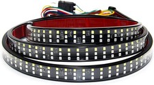 LED Tailgate Light Bar 60 Inch LED Flexible Strip for Truck 5 Functions Red 60"