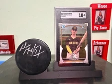 Puck And Trading Card Desk Display Stand