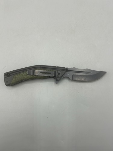 Camillus Carbontride Titanium FK-7 Folding Knife Green Aus-8 - Picture 4 of 7