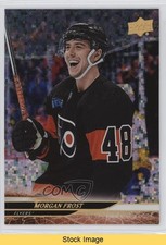 2024-25 Upper Deck Series 2 Rainbow Speckled Foil Morgan Frost #377 READ 1u6