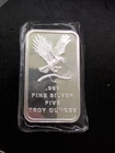 Silvertowne Eagle 5 oz .999 Fine Silver Bar