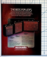 Acoustic Guitar Amp Ad 1980s Vintage G20-110 G60-112 G60-212 Amplifiers