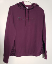 Champion Women's Pullover Hoodie Plum/Purple Size Small