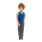 Mattel Male Fashion Doll 1968 Brown Hair Blue Shirt Vintage