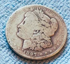 1897 O MORGAN SILVER DOLLAR