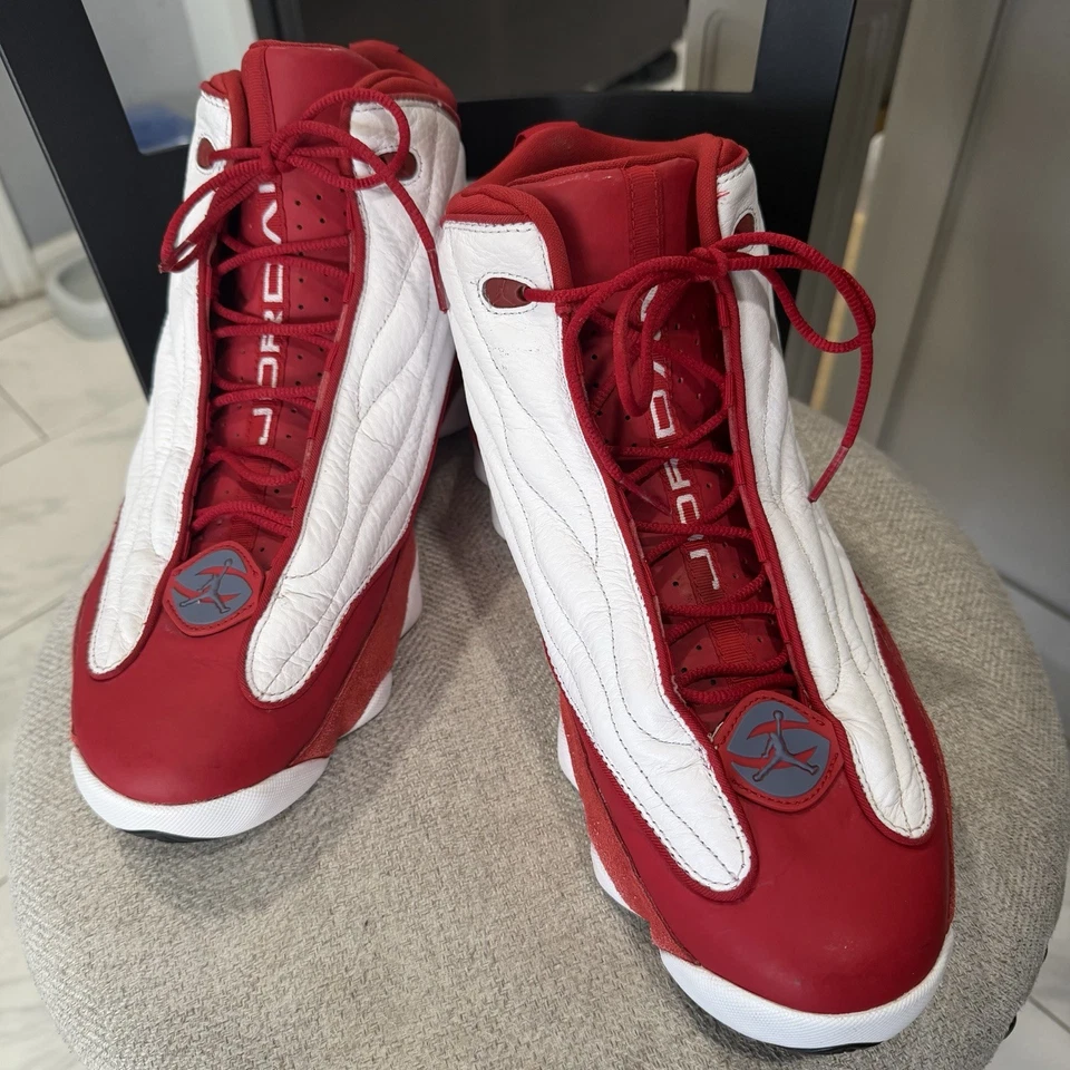 Jordan Pro Fuerte Rojo Universitario Hombre Zapatos Tenis Atléticos 407285-604 Talla 13 Foto 4 de 4