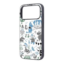 Inglem iPhone 17 Pro Max Case Moomin Maru Shock Absorbing Bumper Hybrid Case