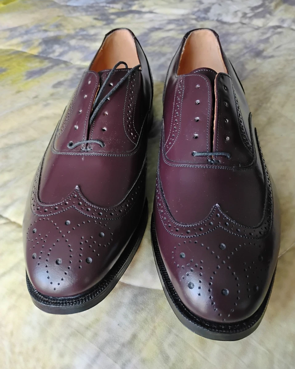 johnston murphy burgundy dress shoes Mens Johnston & Murphy Cap Toe Burgundy Leather Dress Shoes Size 11 E GUC