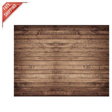 Versatile 7x5 ft Brown Wood Photo Backdrop - Perfect for Weddings  Parties