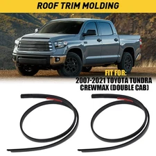 2pcs Roof Drip Molding 75552-0C060 75551-0C060 For 2007-2021 Tundra Crew Max