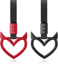 2 Pieces Heart Handle Keychains Car Accessory Heart Hand Strap Drift Charm for C